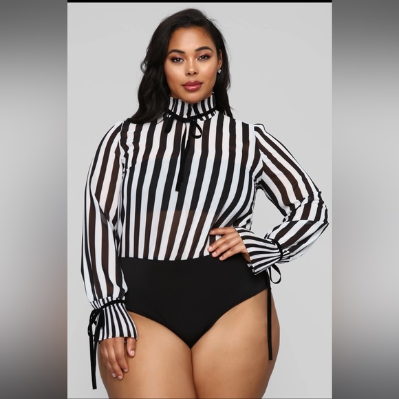 Bodysuit - Black/White - Picture 2 of 9